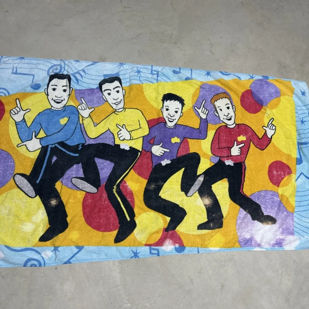 The Wiggles Beach Towel  2004 100% Cotton 55
